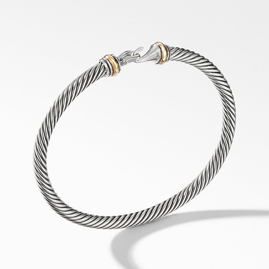 David Yurman Cable Buckle Bracelet with Gold- B11295 S8S