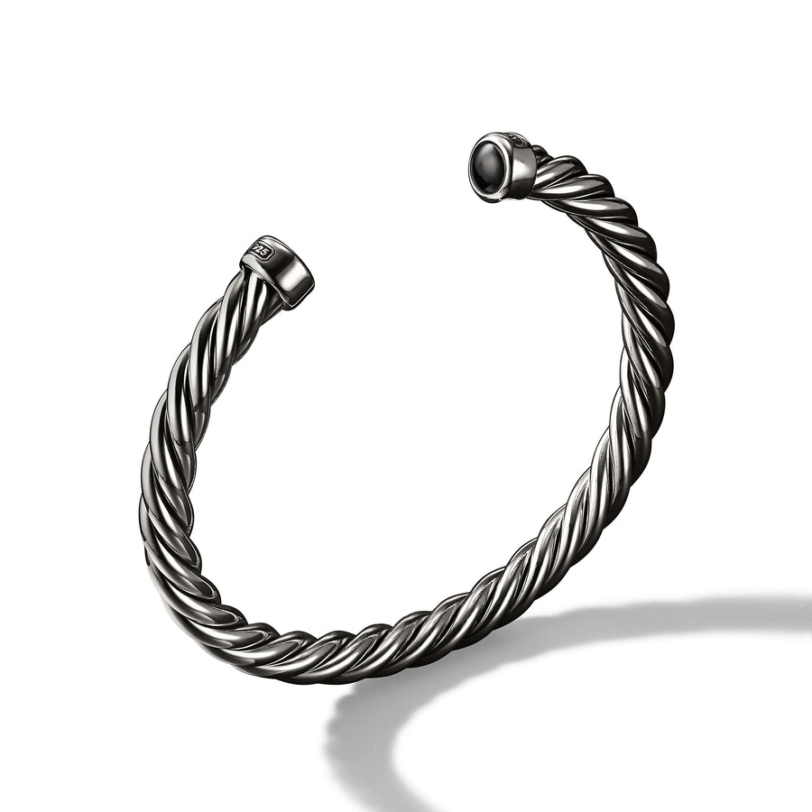 David Yurman Cuff Bracelet with Black Onyx- B15829MSSBBOM