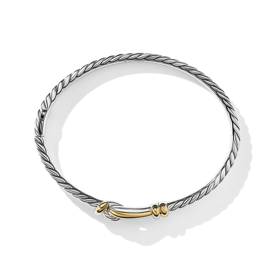 David Yurman Thoroughbred Loop Bracelet with 18k Yellow Gold B16801 S Moyer Fine Jewelers