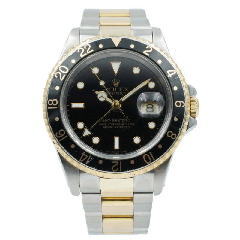 SOLD - 12/23/22 - Rolex GMT Master II 16713 Two-Tone Circa 1994 40mm