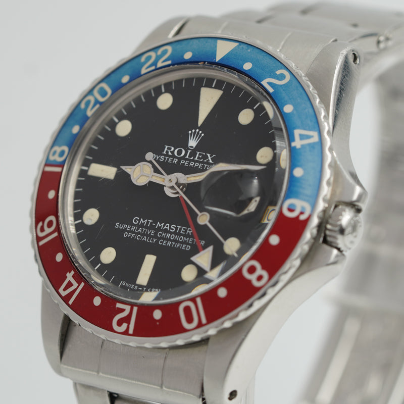 SOLD - 11/6/23 - Rolex GMT Master 1675 Vintage circa 1967 Pepsi 40mm