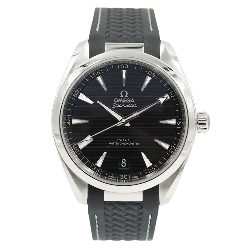 SOLD - Omega Seamaster Aqua Terra Black 220.12.41.21.01.001 B&P '21 Rubber Strap 41mm