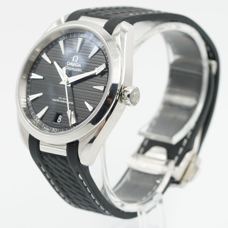 SOLD - Omega Seamaster Aqua Terra Black 220.12.41.21.01.001 B&P '21 Rubber Strap 41mm