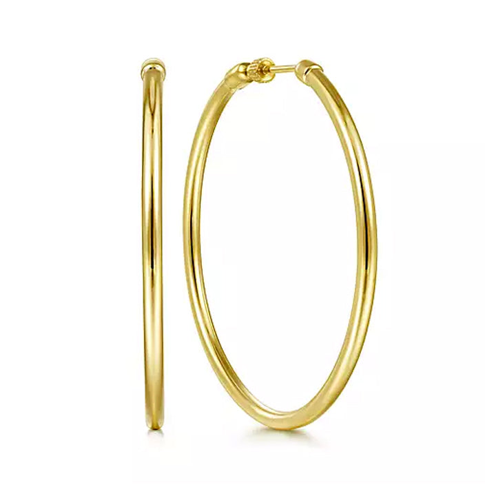 Gabriel & Co. 14K Yellow Gold 50mm Round Classic Hoop Earrings- EG14100Y4JJJ