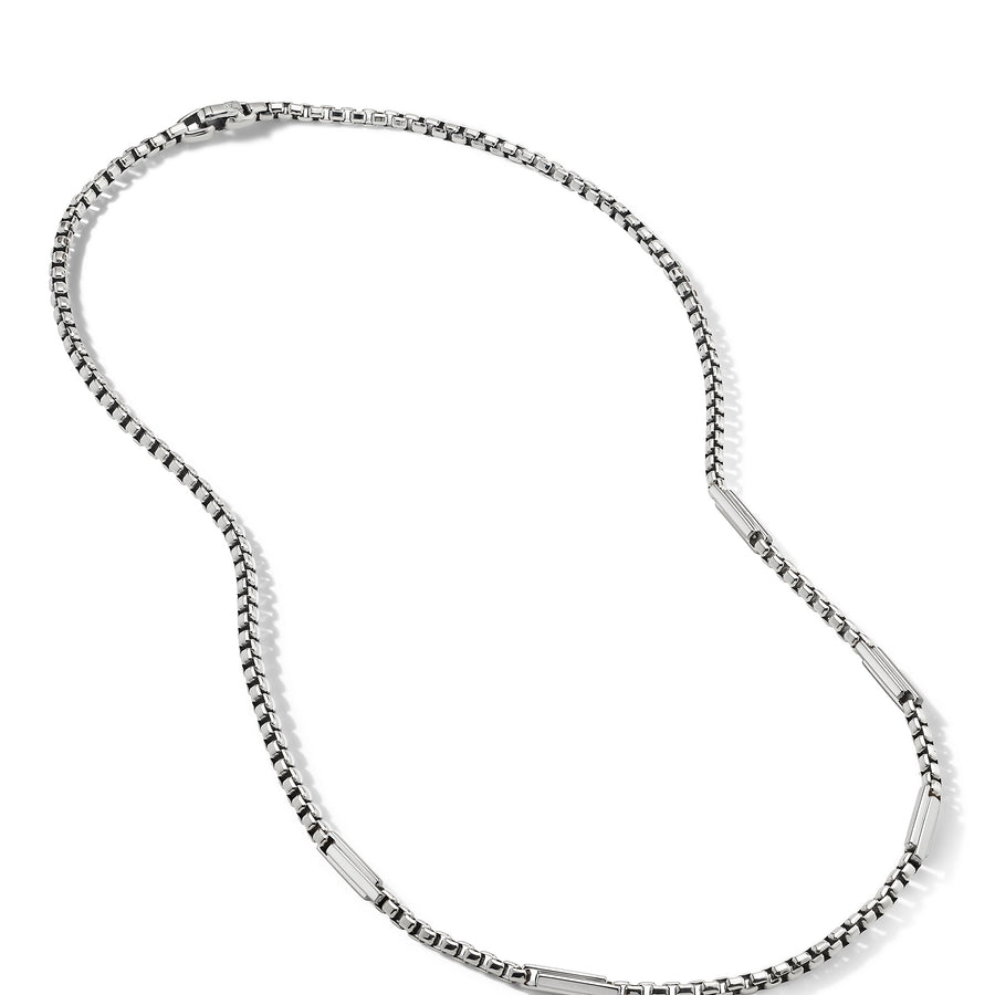 Box Chain Necklace in Sterling Silver, 4.8mm