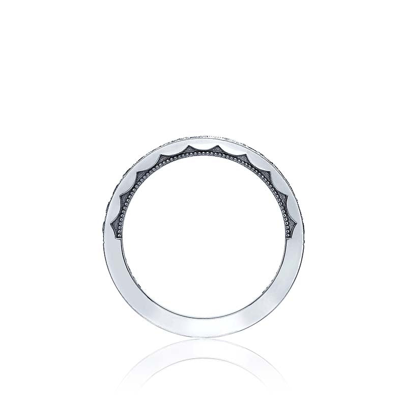 Tacori Platinum Sculpted Crescent Anniversary Wedding Band - 41-25