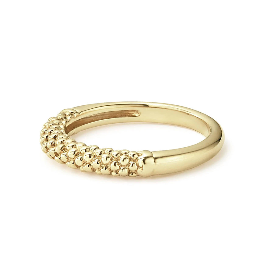 Lagos Caviar Gold Beaded Ring- 03-10172-7