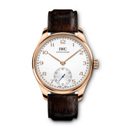 A clearly organized and open dial, with the characteristic minutes scale and the small seconds at 6 o'clock; IWC's Reference 325 in the late 1930s established a classic design idiom that has run as a common thread through the history of the Portugieser family ever since. Now the timelessly modern design returns to the collection in a new automatic model with a compact case diameter of 40 millimetres. The Portugieser Automatic 40 is powered by the IWC-manufactured 82200 calibre. This robust, high