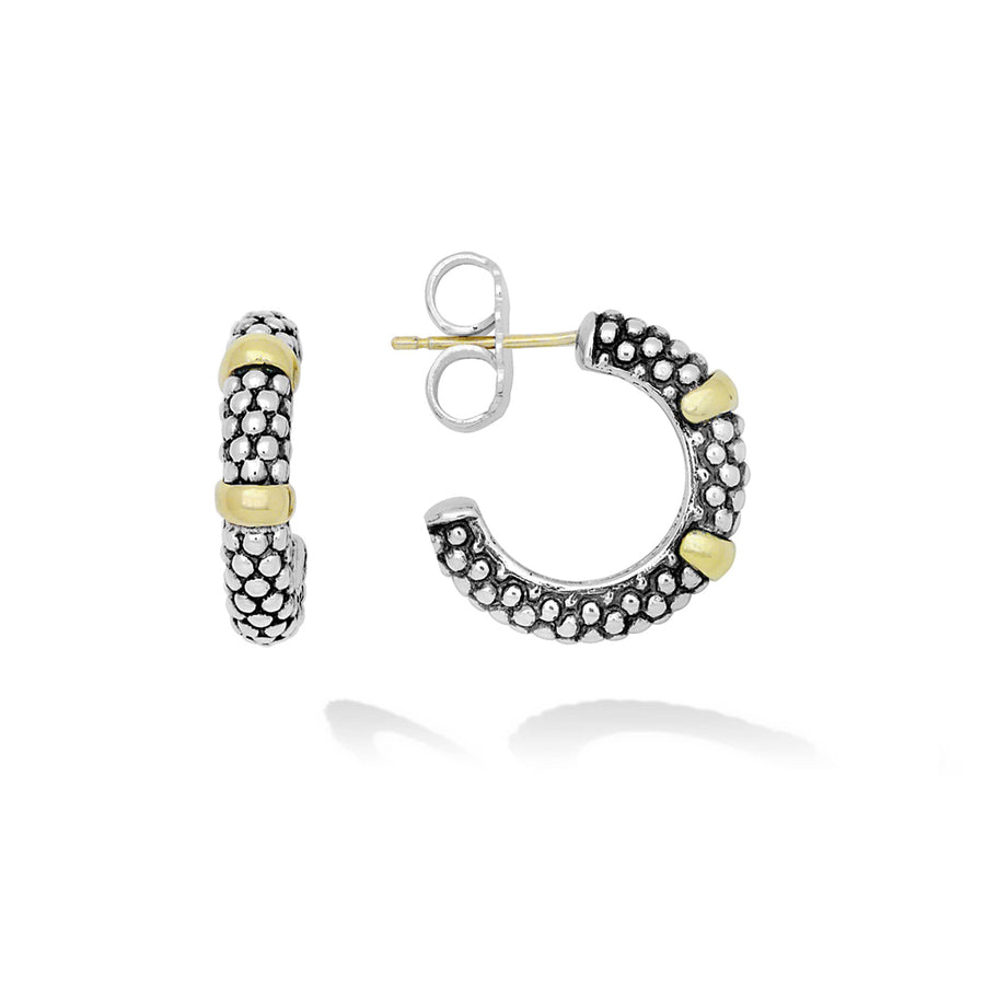 Lagos signature caviar on sale hoop earrings