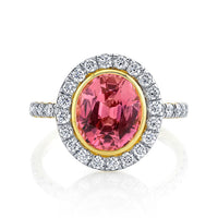 Sloane Street 18k Yellow Gold Pink Tourmaline & Diamond Ring - SS