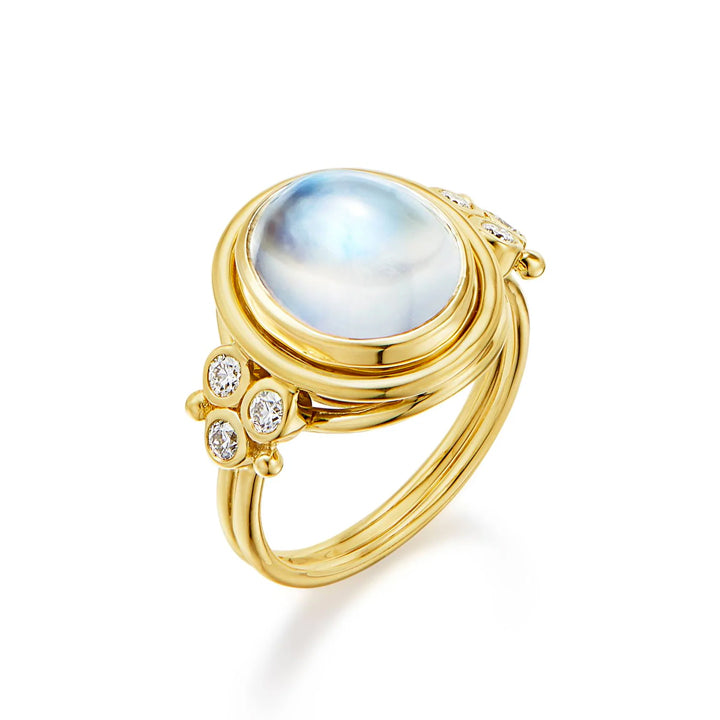 Temple St. Clair 18K Blue Moonstone Temple Ring - R14113-BM10V