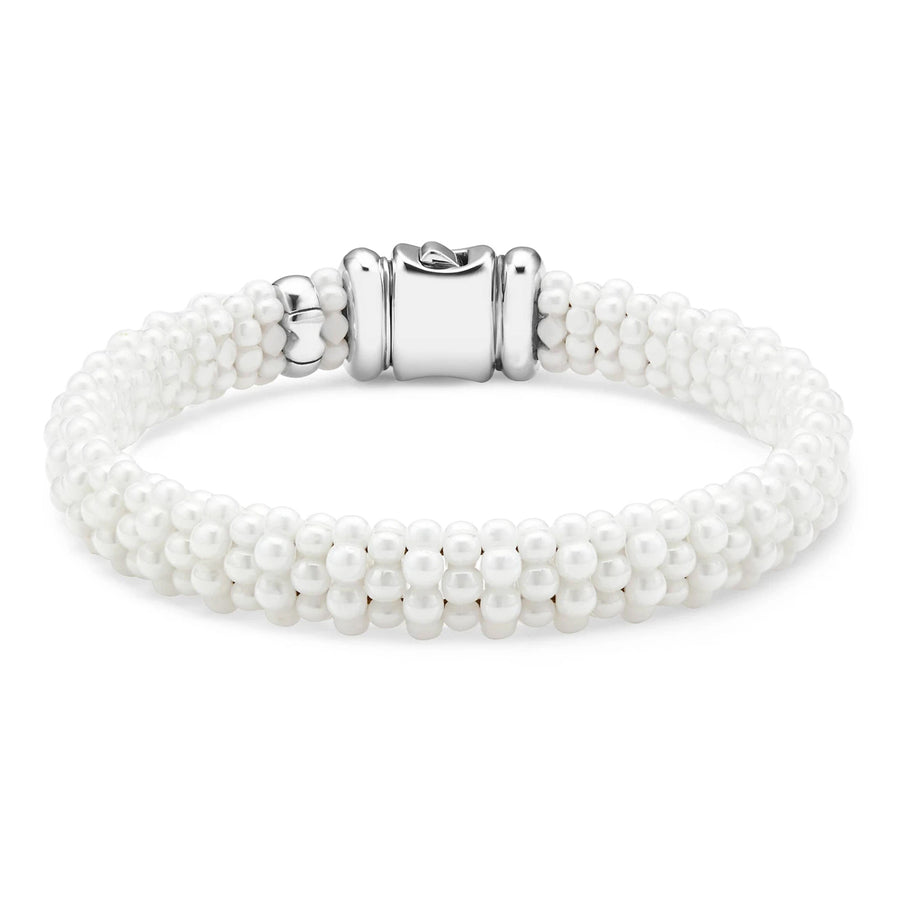 Lagos White Caviar Beaded Bracelet - 05-81017-CWM